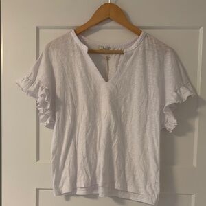 Z Supply White V-Neck Top